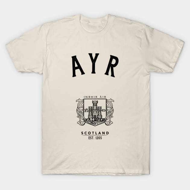 Ayr Scotland Celtic Travel Souvenir Vacation T-Shirt by Celtic Folk